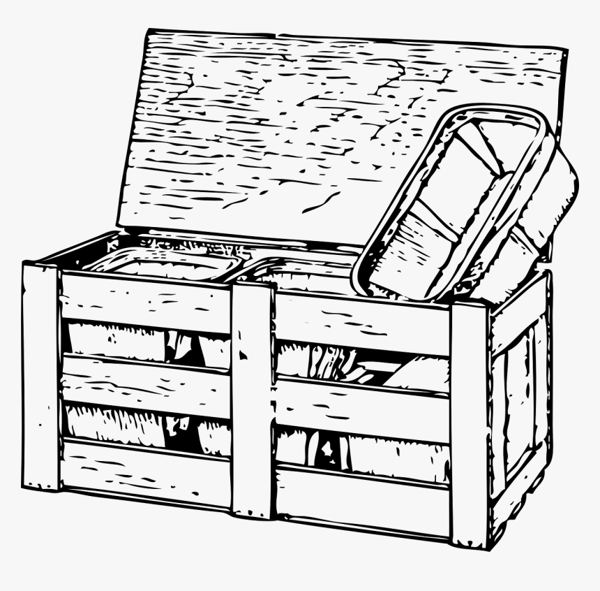 Wooden Box Drawing, HD Png Download, Free Download