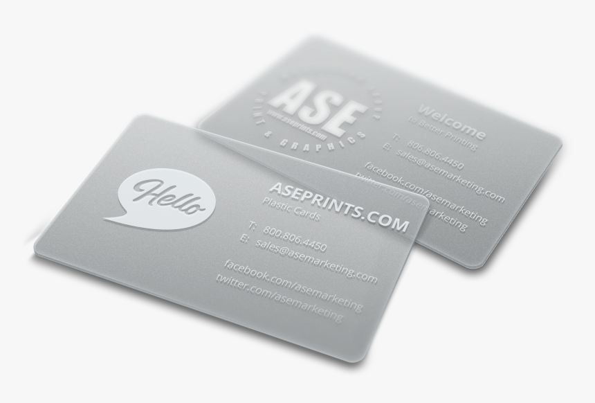 20pt Plastic Business Cards, HD Png Download, Free Download