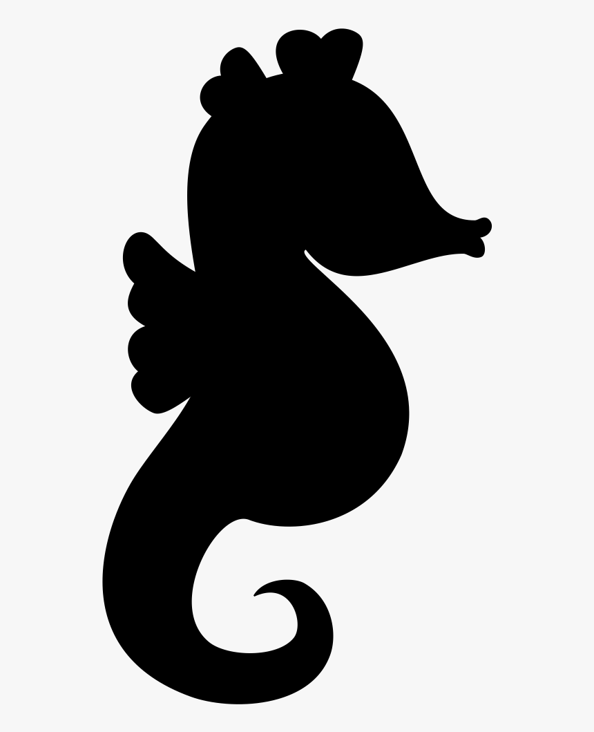 Seahorse Clip Art Character Silhouette Fiction - Seahorse Silhouette, HD Png Download, Free Download