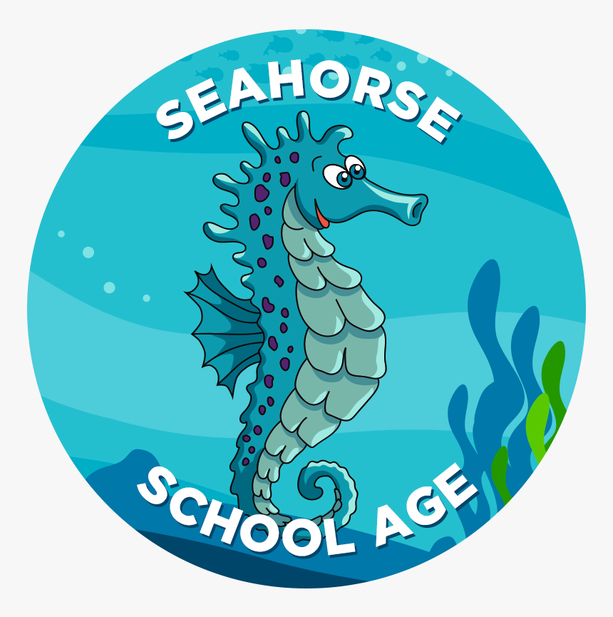 Learn To Swim Seahorse - Clip Art, HD Png Download, Free Download