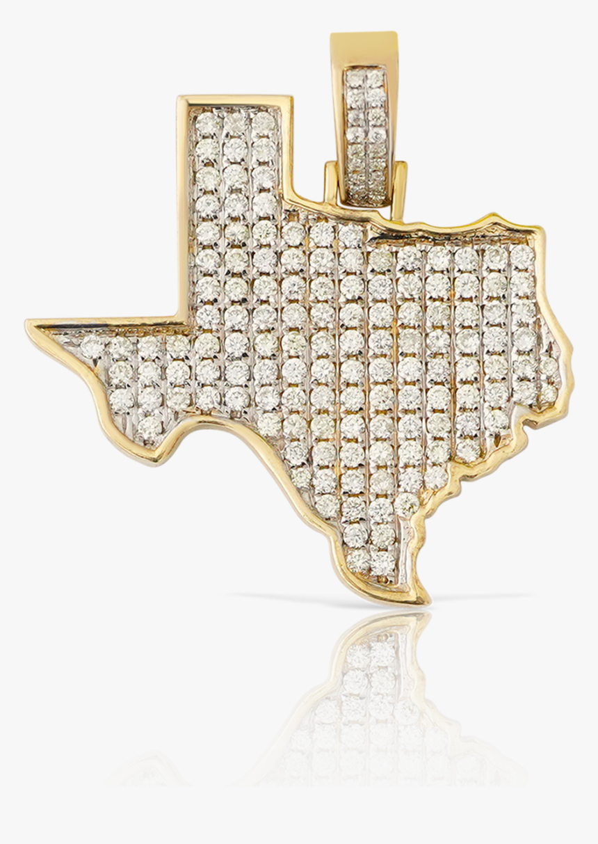 14k Yellow Gold Texas Diamond Map Pendant - Flesh Eating Bacteria Florida 2019, HD Png Download, Free Download