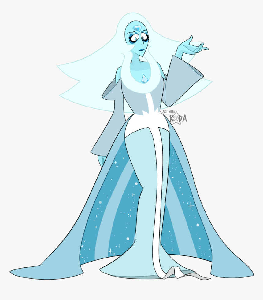 Transparent White Watercolor Png - Steven Universe Light Blue Diamond, Png Download, Free Download