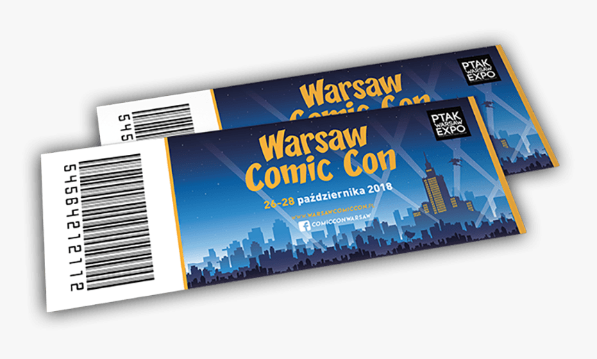 Bilety Na Warsaw Comic Con 2018 Warszawa Nadarzyn - Comic Con Tickets 2019, HD Png Download, Free Download