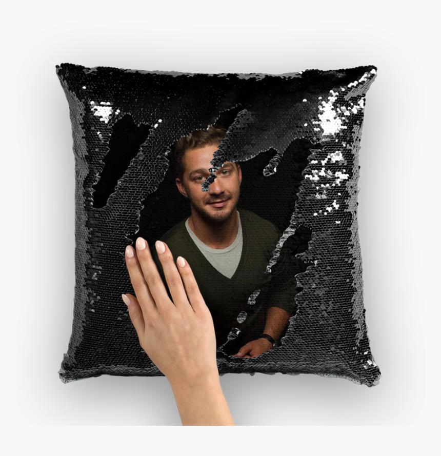 Shia Labeouf ﻿sequin Cushion Cover - Sequin Pillow Ryan Reynolds, HD Png Download, Free Download