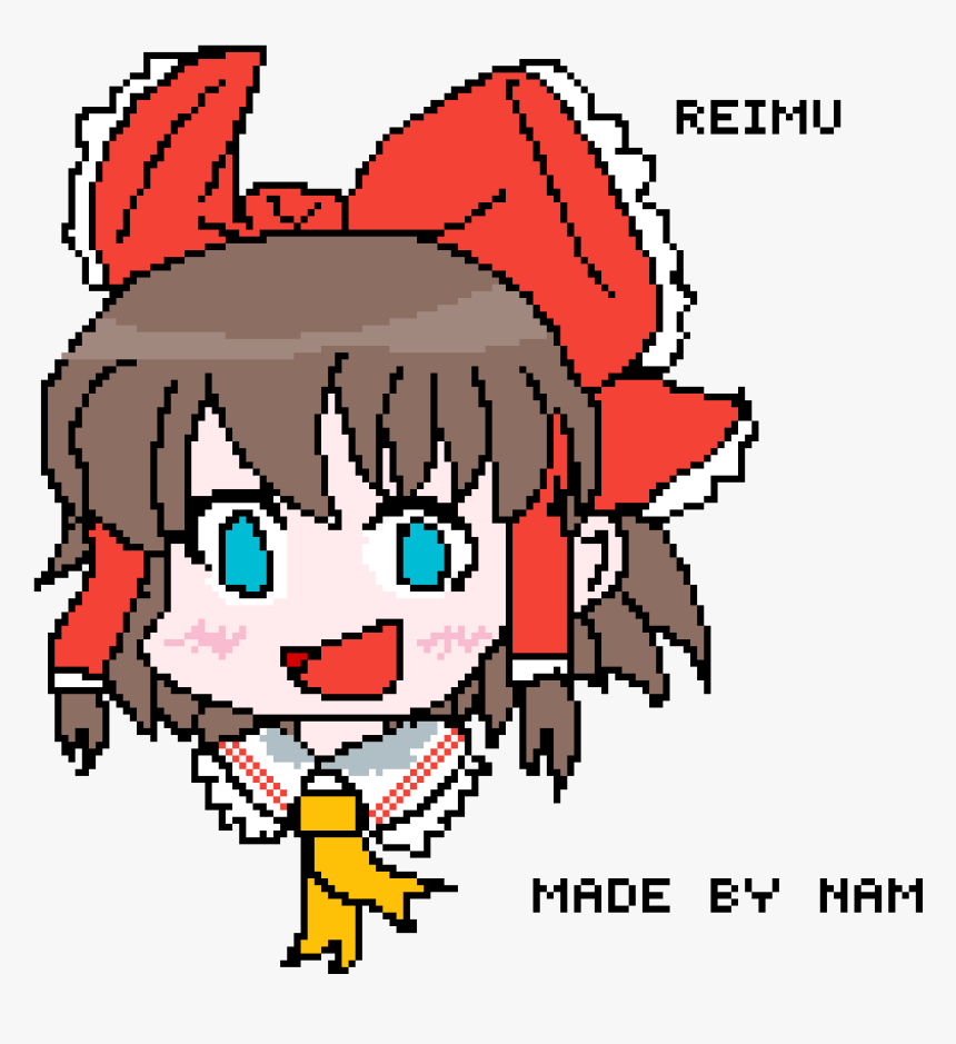 Transparent Reimu Png - Pixel Art Gradient, Png Download, Free Download