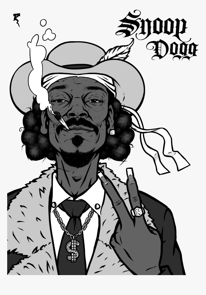 Snoop Dogg Png - Snoop Dogg Smoking Cartoon, Transparent Png, Free Download