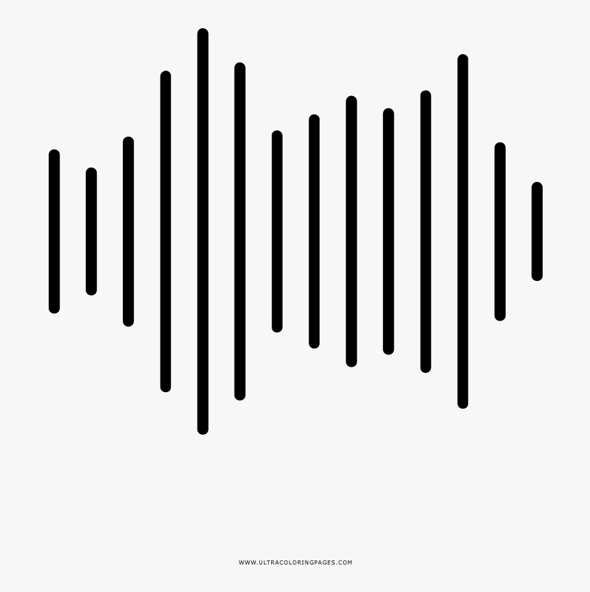 Sound Wave Coloring Page - Plot, HD Png Download, Free Download