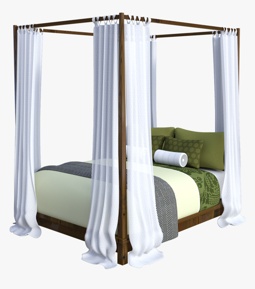 Canopy, Bed, Curtains, Covers, Fabric, Relax, Sleep - Canopy Bed, HD Png Download, Free Download