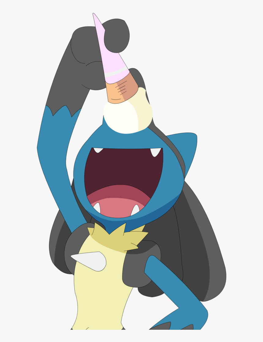 Ice Cream Ash Ketchum Vertebrate Cartoon Headgear Joint - Lucario, HD Png Download, Free Download