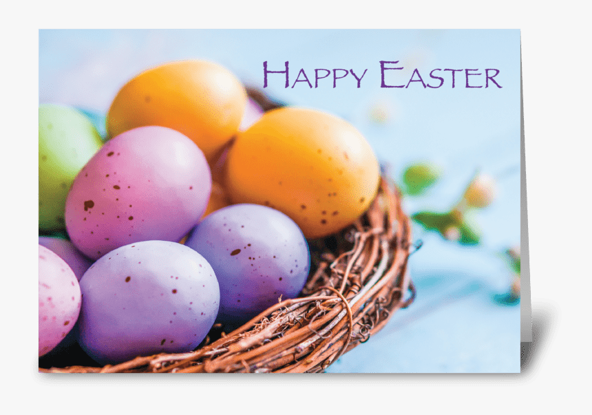 Nest Easter Basket Greeting Card - Greeting Card, HD Png Download, Free Download