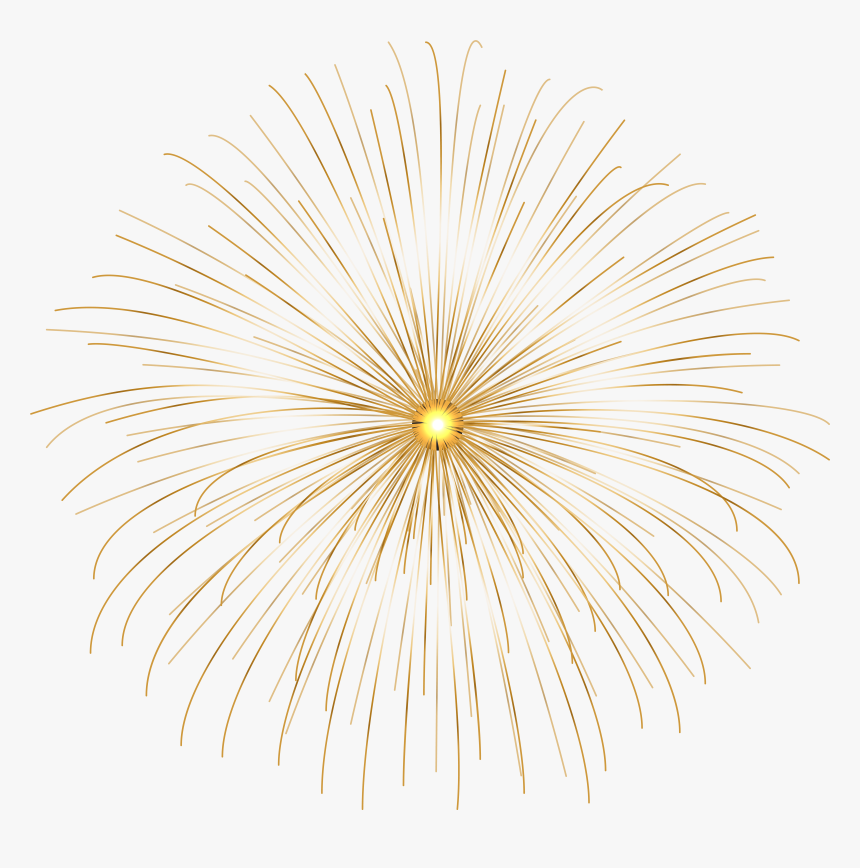 Golden Fireworks Png Transparent Background