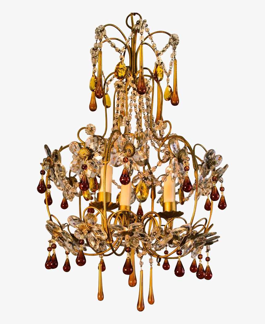 Gold Chandelier Png, Transparent Png, Free Download