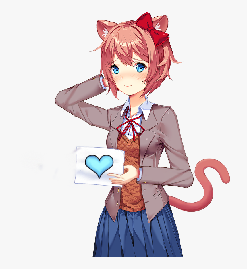 Transparent Sayori Png - Doki Doki Literature Club Sayori, Png Download -  kindpng