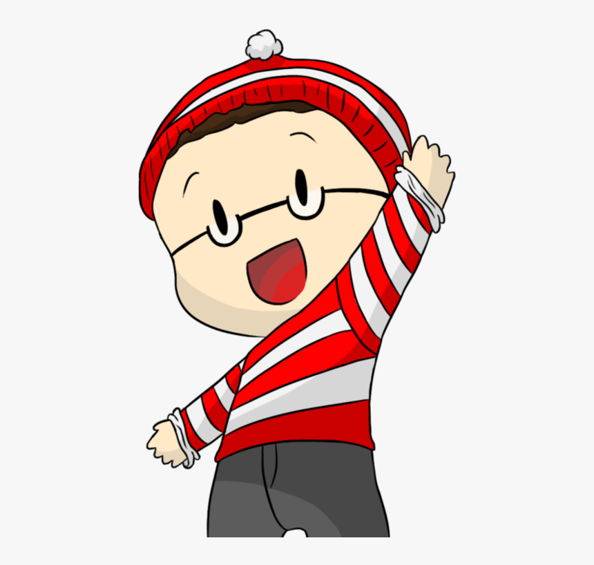 Zombie Waldo Png Clipart Banner Black And White Stock, Transparent Png, Free Download