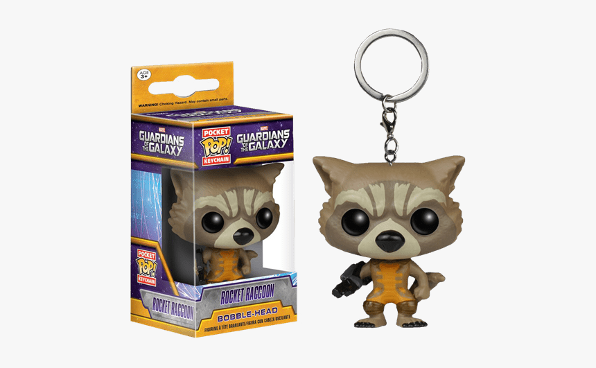 Rocket Raccoon Pop Keychain, HD Png Download, Free Download