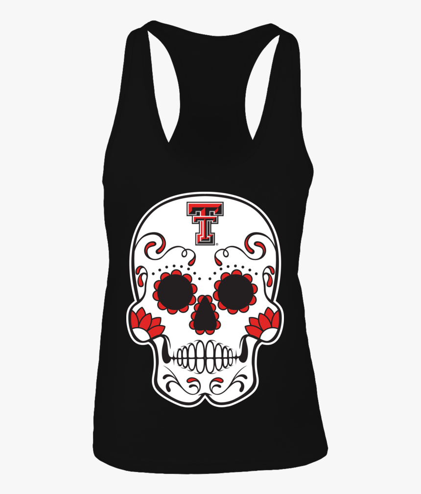 Texas Tech Red Raiders Sugar Skull Shirt - Texas Tech Sugar Skull, HD Png Download, Free Download