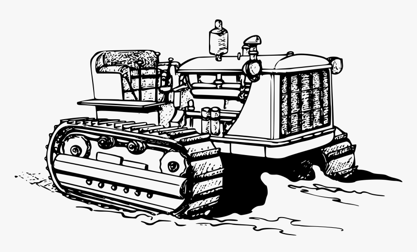 Caterpillar Tractor Clip Arts - Crawler Tractor Clip Art, HD Png Download, Free Download