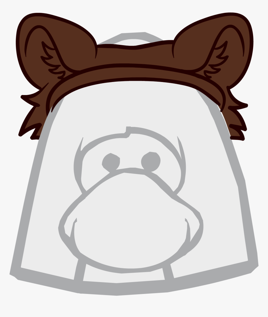 Bear Ears Png - Club Penguin Black Hat, Transparent Png - kindpng
