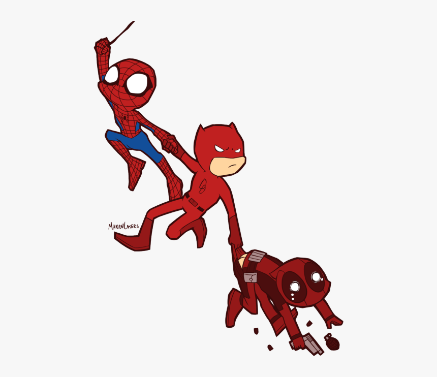 Marvel Daredevil Clipart Daredevil Png - Marvel Daredevil Spiderman Deadpool, Transparent Png, Free Download