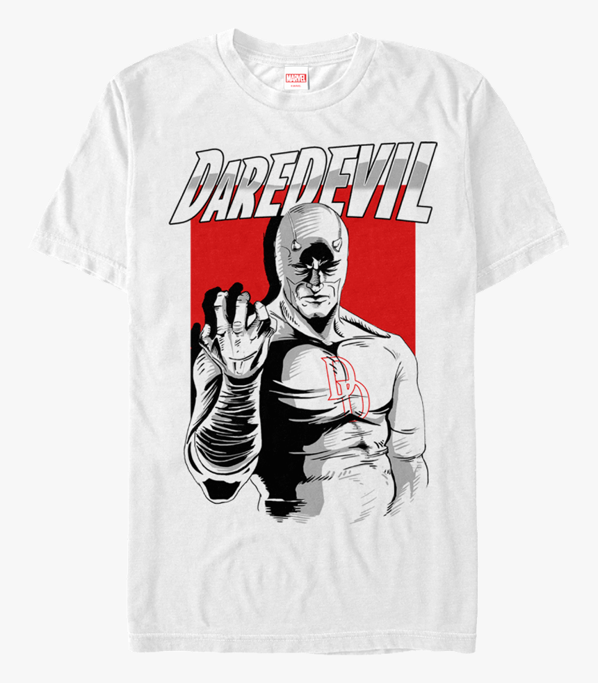 Marvel Daredevil Sketch T-shirt - Justice League, HD Png Download, Free Download