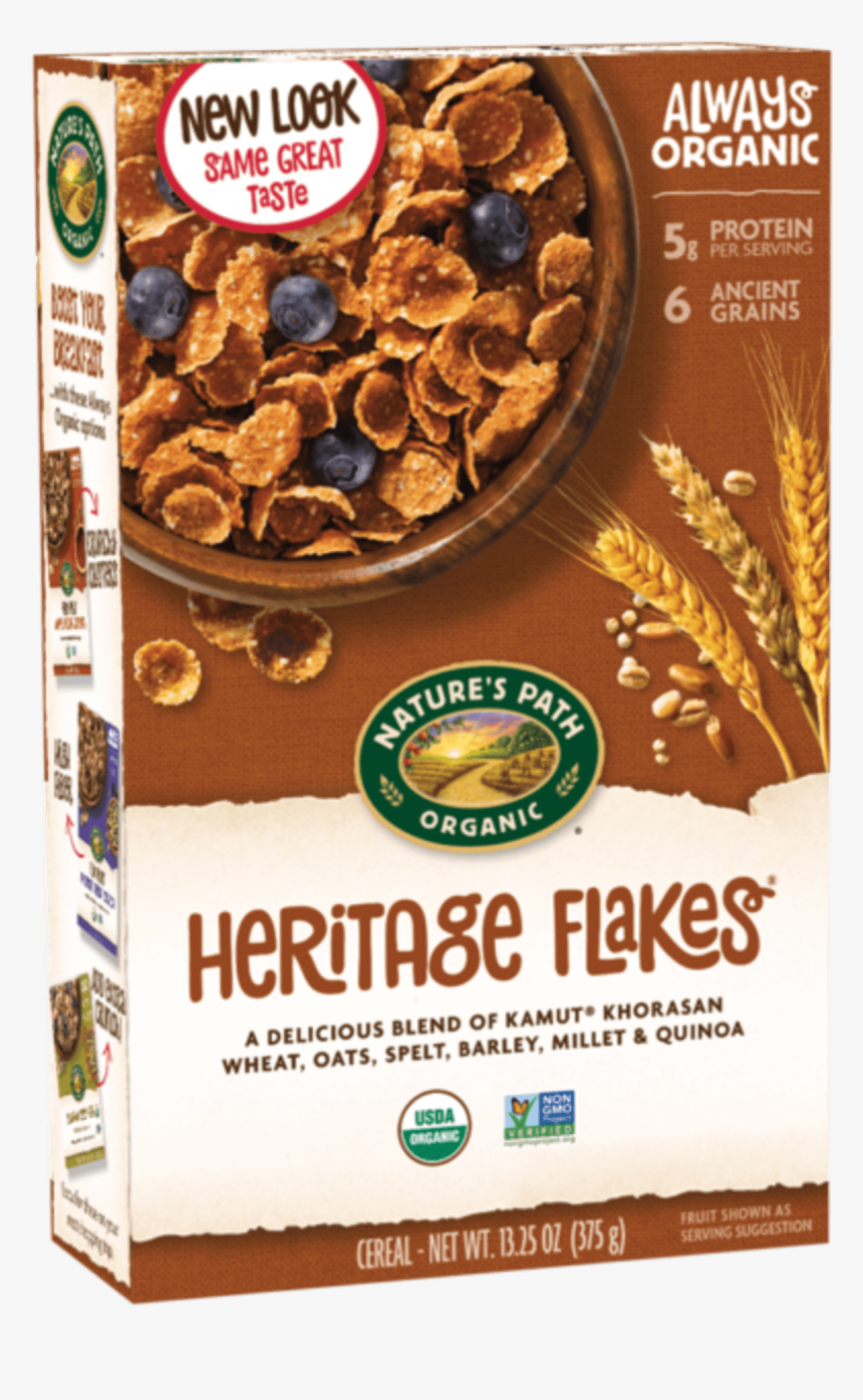 Natures Path Organic Heritage Flakes 375 G, HD Png Download, Free Download