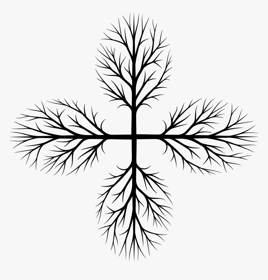 Transparent Wooden Cross Clipart Black And White - Transparent Background Bare Tree Clipart, HD Png Download, Free Download