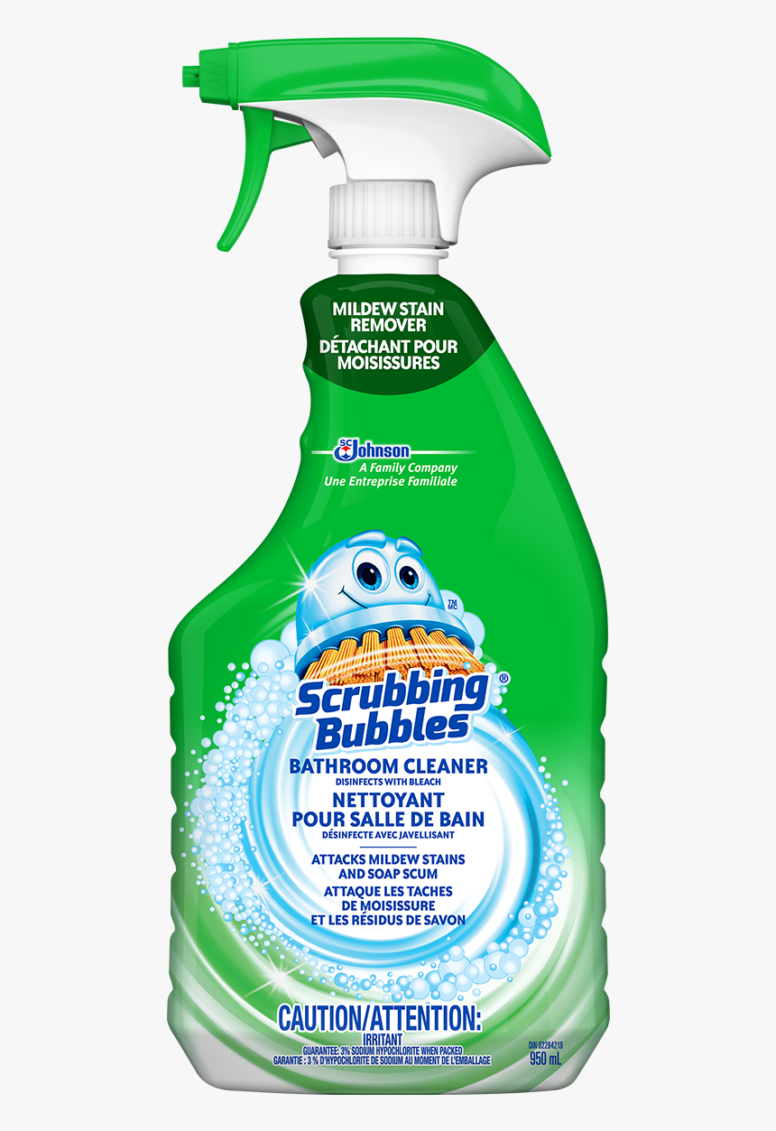 Scrubbing Bubbles Bathroom Cleaner Mildew Stain Remover - Scrubbing Bubbles Bathroom Cleaner, HD Png Download, Free Download