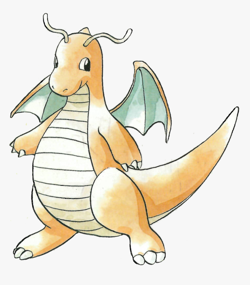 Dragonite Gen 1 Art, HD Png Download - kindpng