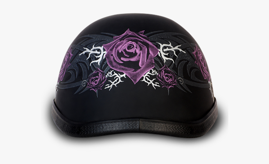 Eagle W/ Purple Rose Daytona Helmets - Velvet, HD Png Download, Free Download