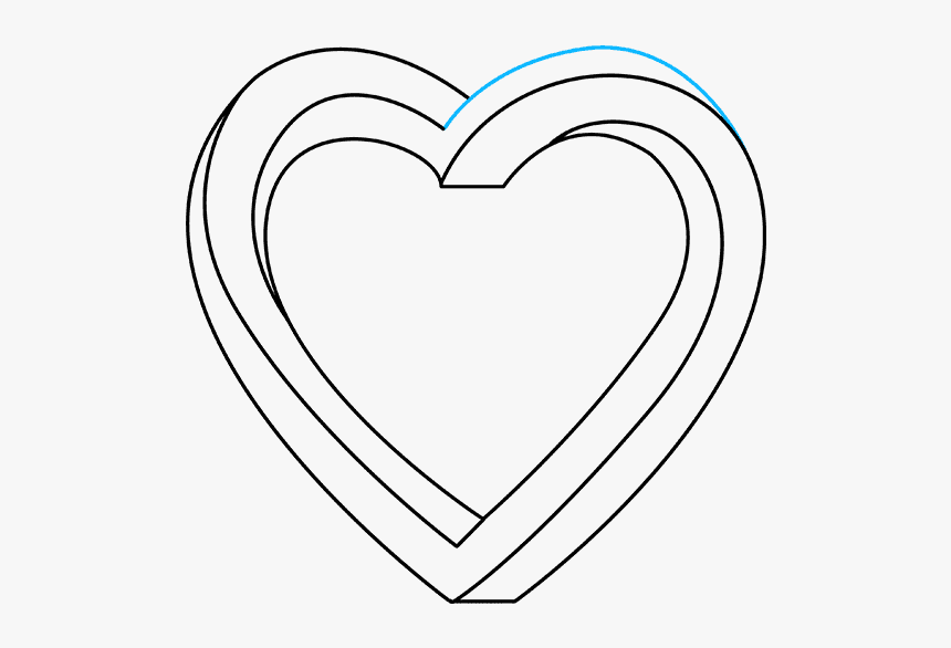 Drawing Details Love Heart - Heart, HD Png Download, Free Download