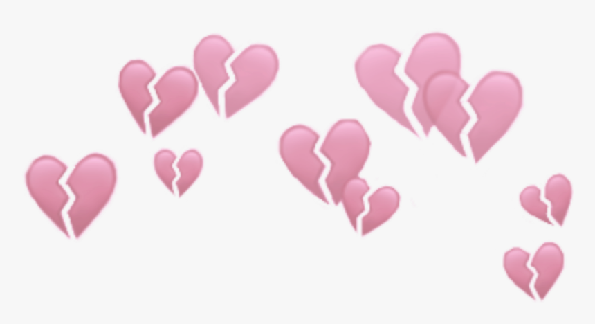 Hearts Heart Brokenheart Broken Crowns Crown Heartcrown - Transparent Broken Heart Crown, HD Png Download, Free Download