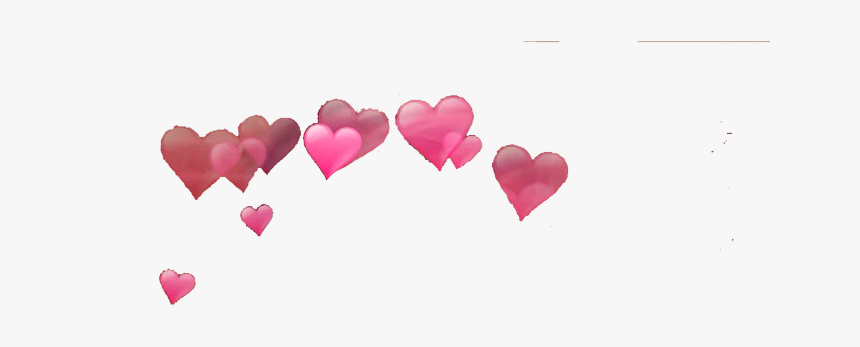 Photobooth Hearts Png - Heart Effects On Head, Transparent Png, Free Download