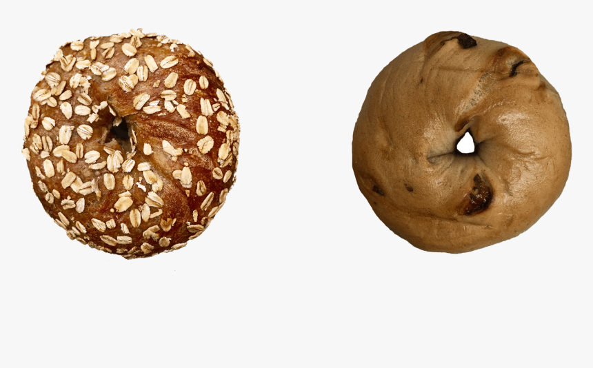 9 Grain And Raisin Bagel - Ciambella, HD Png Download, Free Download