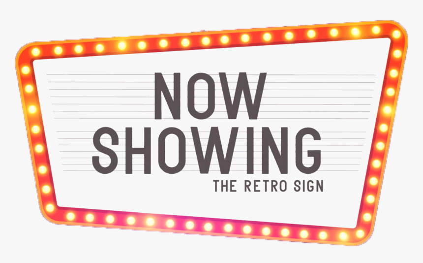 Retro Cinema Sign Png, Transparent Png, Free Download