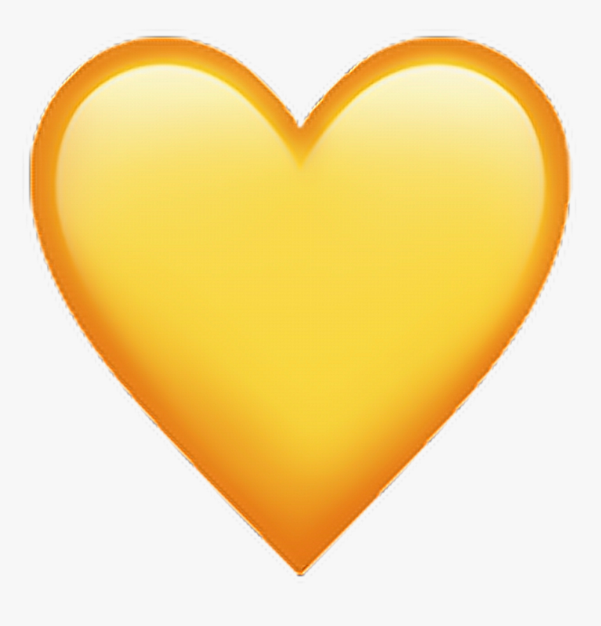 Yellow Heart Emoji Png, Transparent Png , Png Download - Yellow Emoji Heart Transparent, Png Download, Free Download