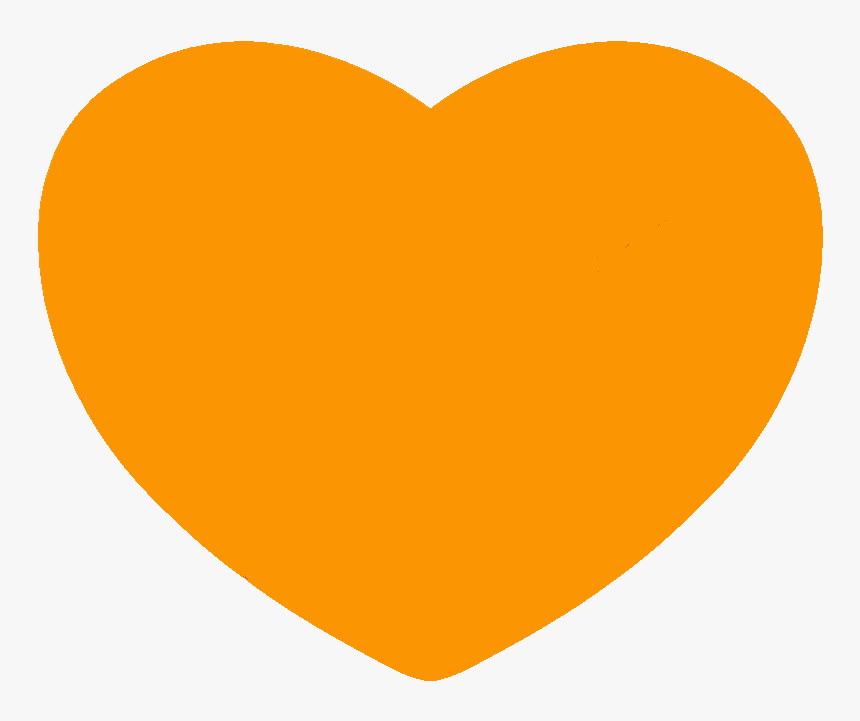 Heart Emoji Orange Computer Icons Clip Art - Transparent Background Orange Heart Emoji, HD Png Download, Free Download