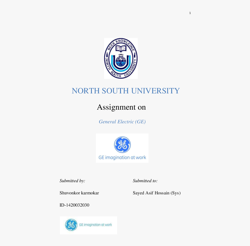 North South University - General Electric, HD Png Download, Free Download