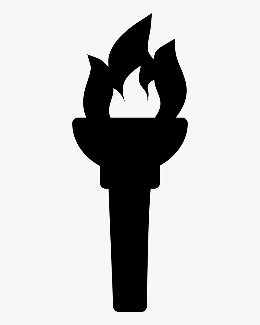 Black Olympic Torch, HD Png Download, Free Download