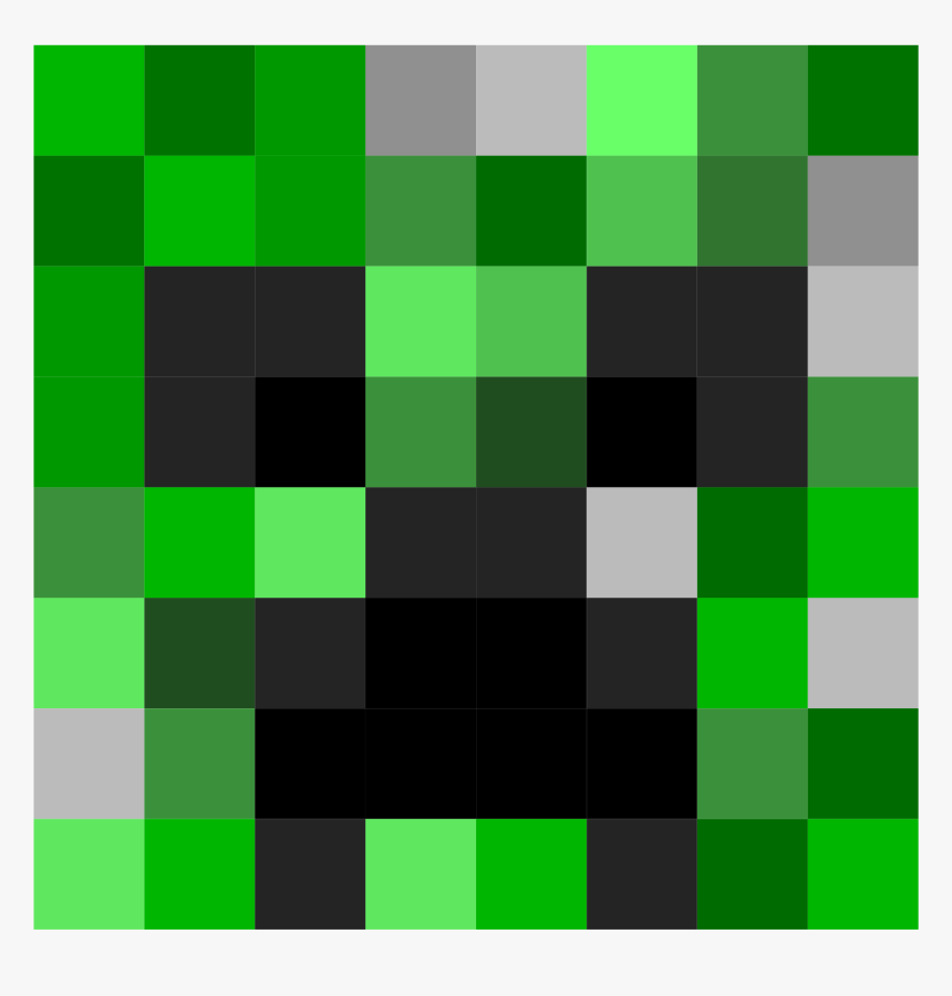 Creeper Head Minecraft Pixel
