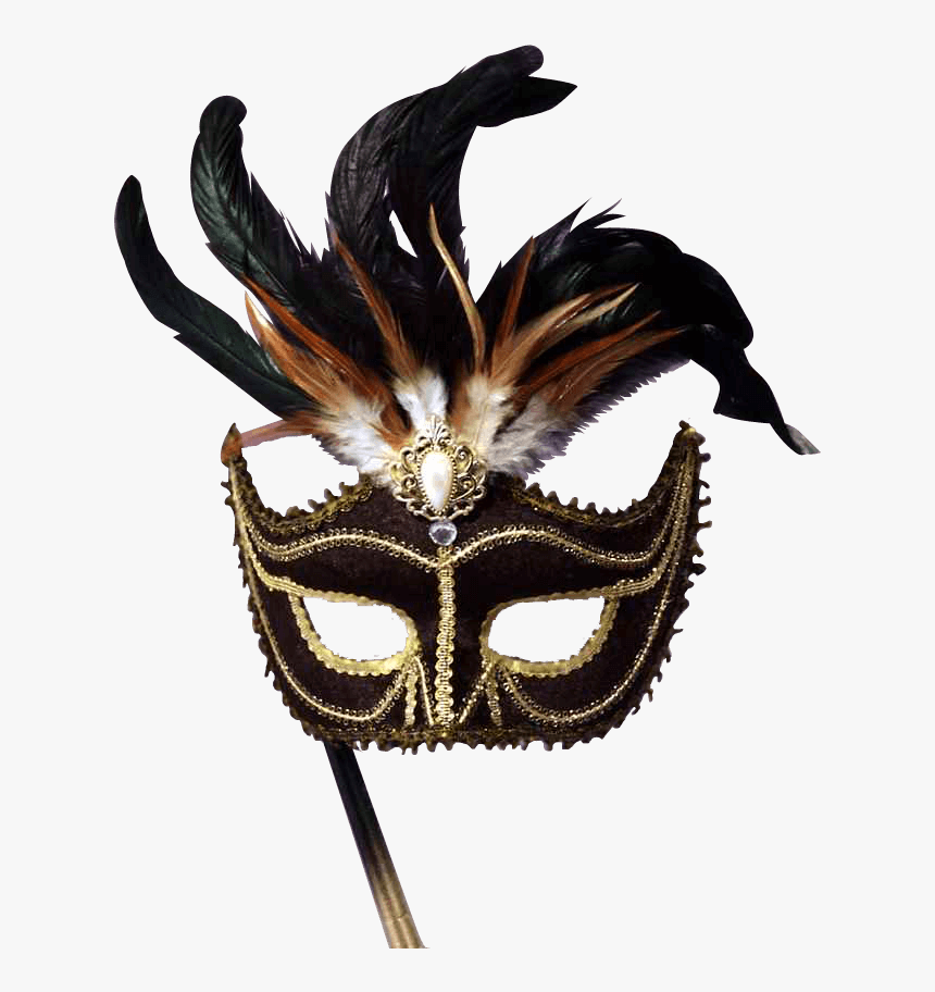 Black Venetian Masquerade Mask - Venetian Masquerade Masks Png, Transparent Png, Free Download