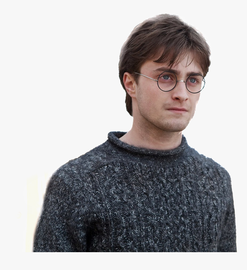 Daniel Radcliffe In Grey Sweater Looking Away - Daniel Radcliffe Deathly Hallows Part 2, HD Png Download, Free Download