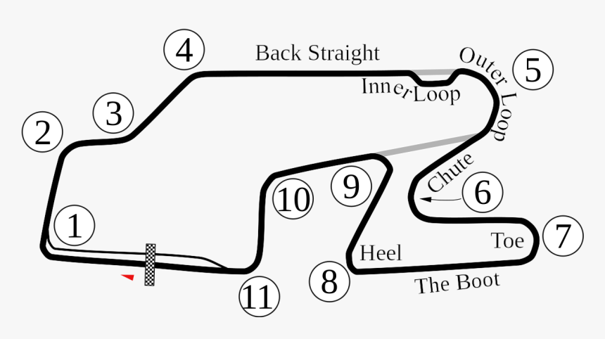 Watkins Glen Track Map, HD Png Download, Free Download