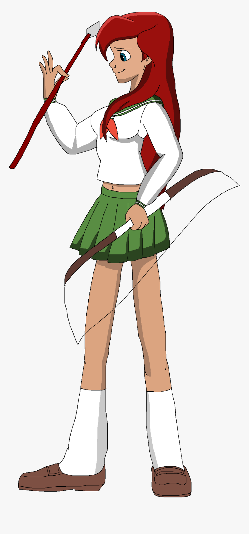 Ariel As Kagome Higurashi - Cartoon, HD Png Download, Free Download