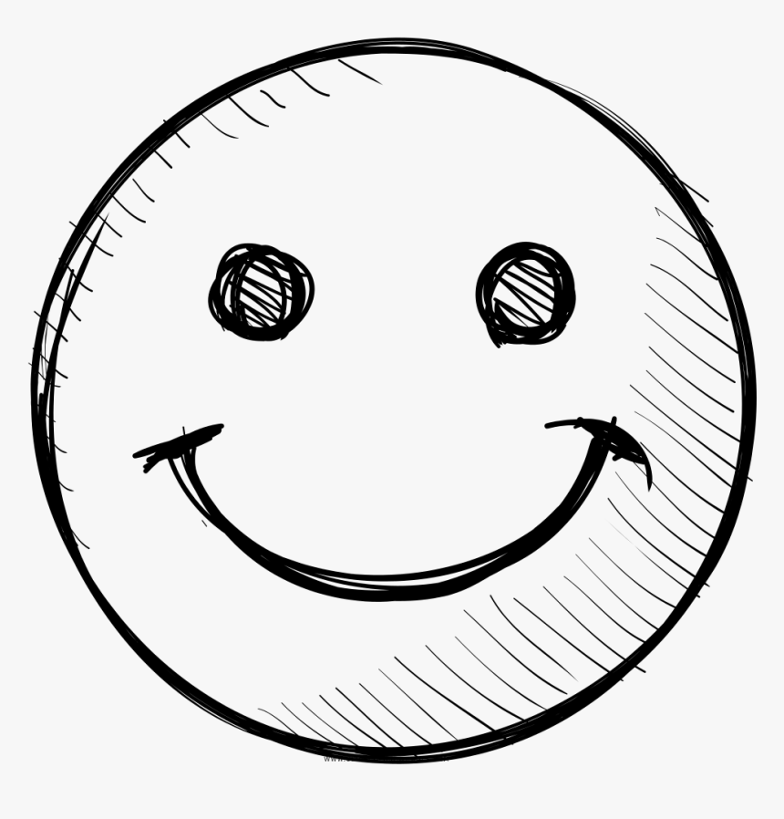 Coloring Ideas Marvelous Smiley Coloring Page Ultra - Happy Face Doodle Png, Transparent Png, Free Download