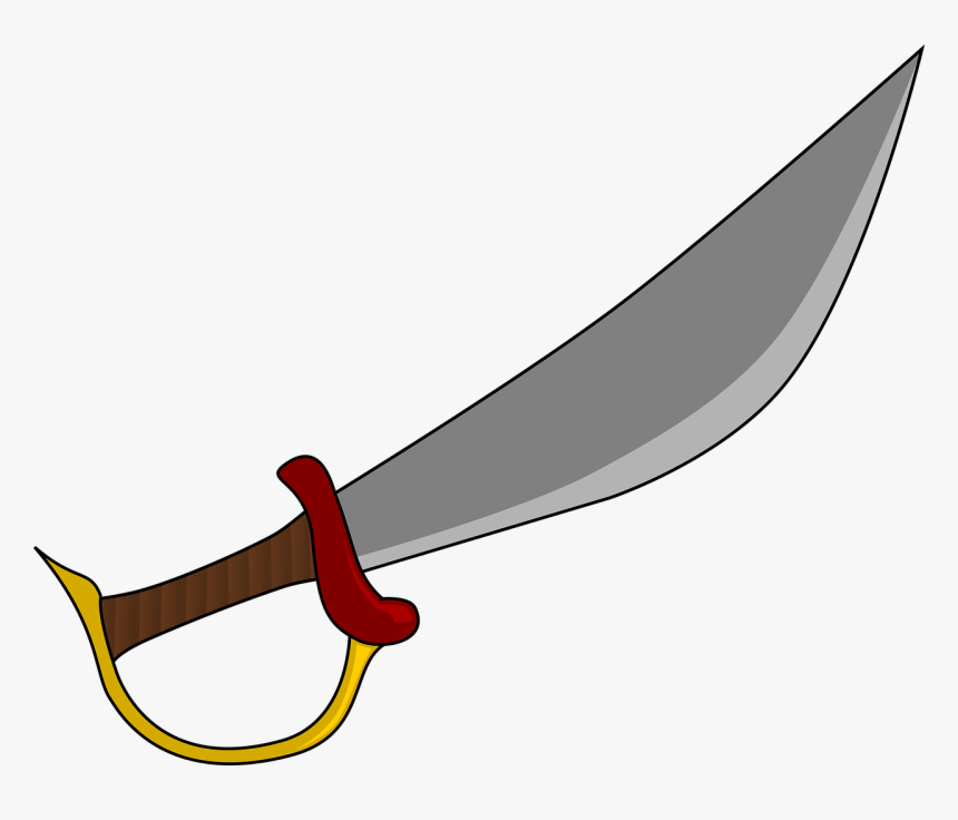Transparent Knives Clipart Transparent Background Pirate Sword Clipart Hd Png Download Kindpng