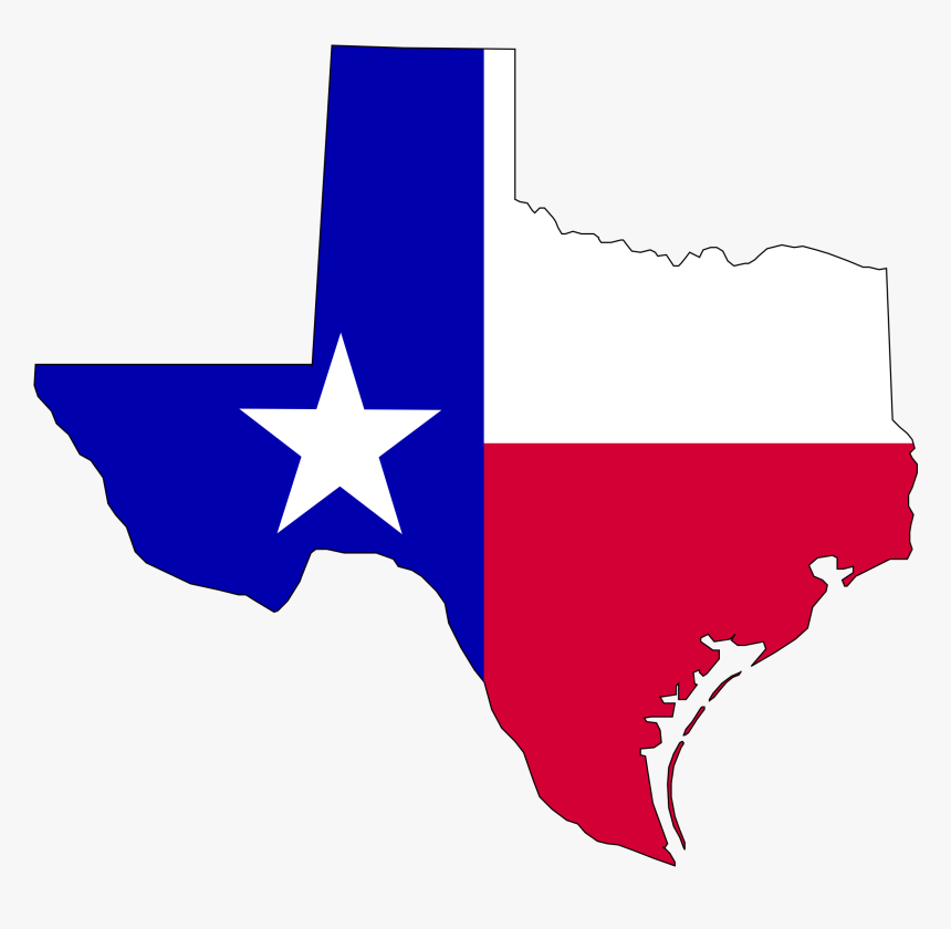 Flag Of Texas In Texas - Texas Map Flag, HD Png Download, Free Download