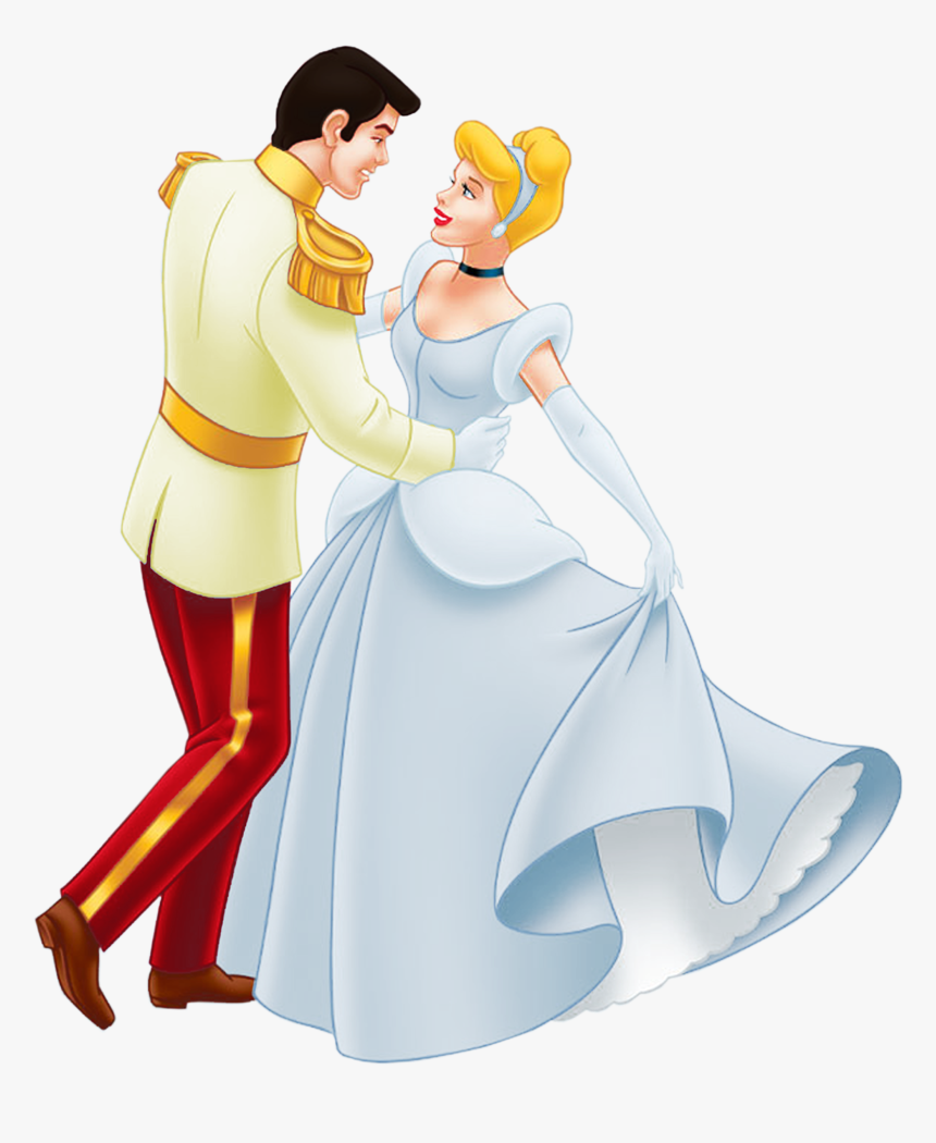 Disney Castle Silhouette Clip Art Clipart Library - Cinderella And Prince Charming, HD Png Download, Free Download
