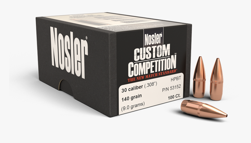 Nosler 30 Cal 140 Gr Hpbt Bullets - Nosler Accubond 375 260 Gr, HD Png ...