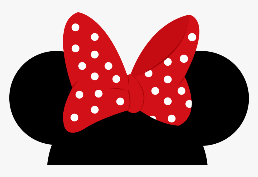 Minnie Mouse Mickey Mouse Ear - Minnie Mouse Ears Transparent, HD Png Download, Free Download