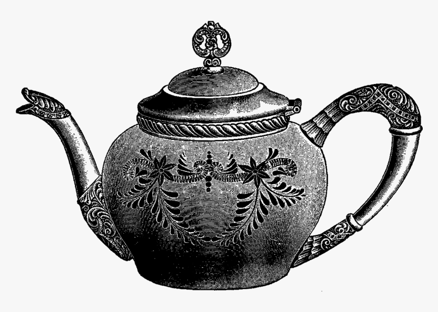 Free Tea In A Teapot High Resolution Clipart - Tea Pot Png Draw, Transparent Png, Free Download